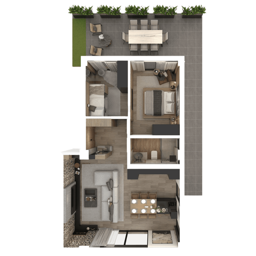 Апартман 62м2 со двор 40м2 во нов комплекс во Маврово - За Продажба - Маврово - Слика 8