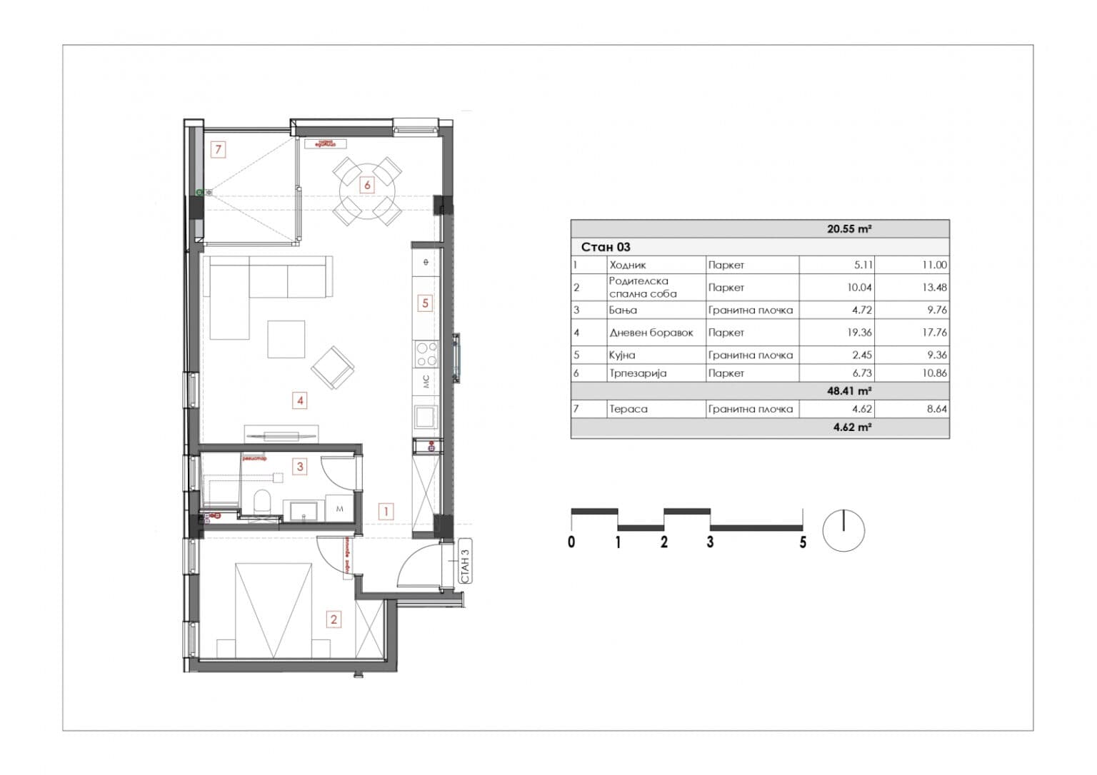 Се продава нов стан во Козле - Слика 2