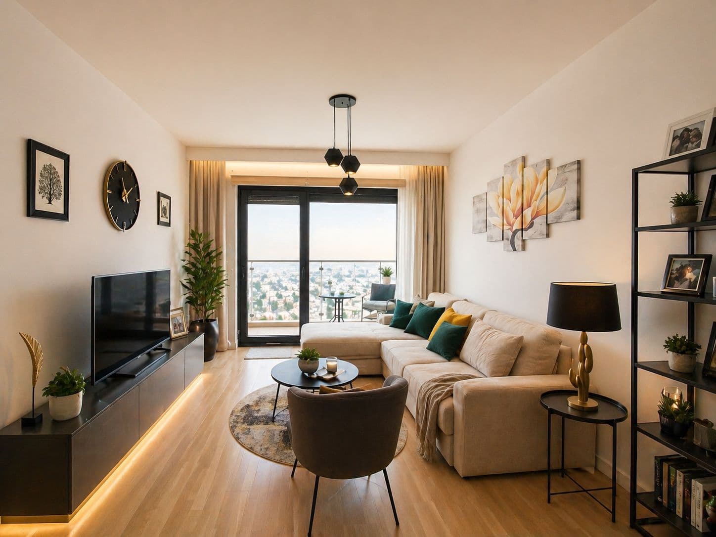 Oпремен стан 63м2 во Panorama Residence - За Изнајмување - Скопје