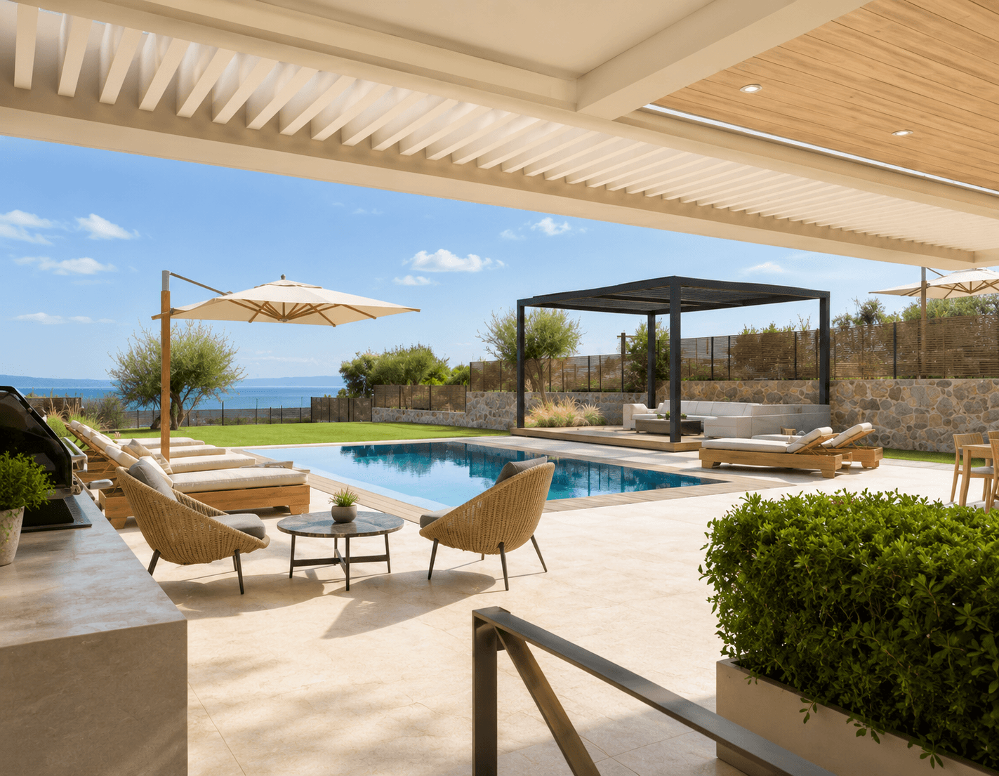 Newly built modern villa with sea view in Polychrono, Halkidiki - For Sale - Greece - Image 5