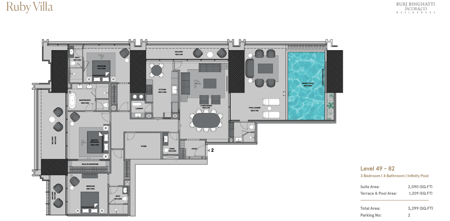 Jacob & Co Residences Burj Binghatti – Дубаи - За Продажба - Дубаи - Слика 21