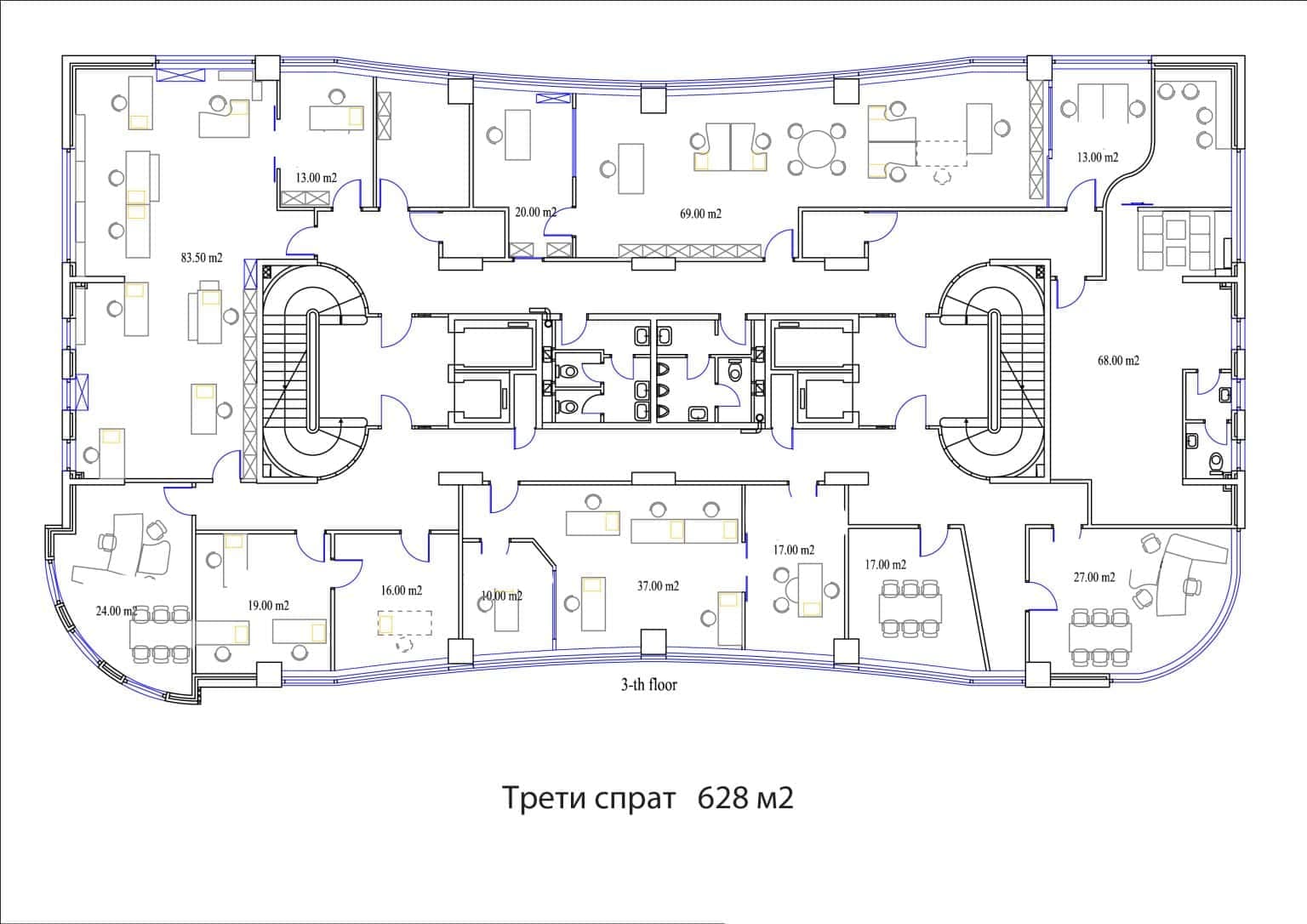 Деловни простори во Аеродром 1260м2 - За Изнајмување - Аеродром - Слика 8