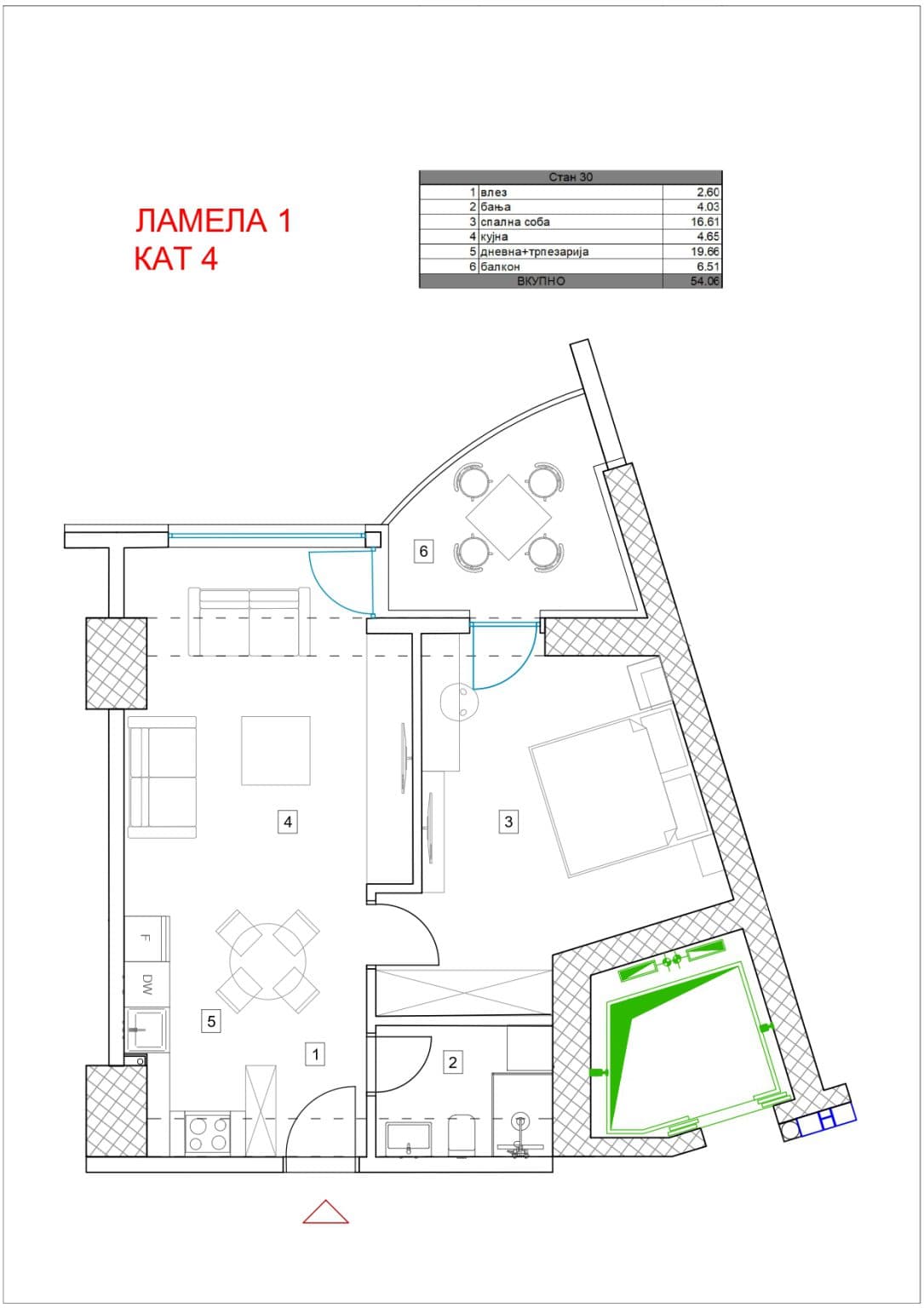 NEW APARTMENTS UNDER CONSTRUCTION - For Sale - Gazi Baba - Image 3