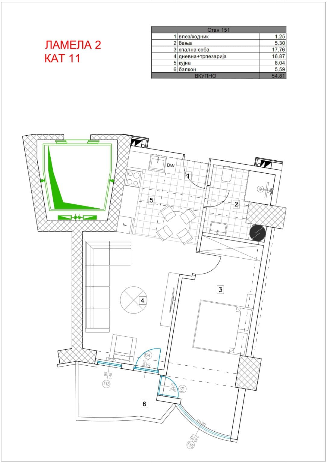 NEW APARTMENTS UNDER CONSTRUCTION - For Sale - Gazi Baba - Image 4