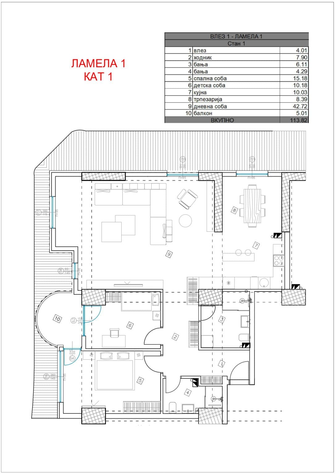 NEW APARTMENTS UNDER CONSTRUCTION - For Sale - Gazi Baba - Image 5