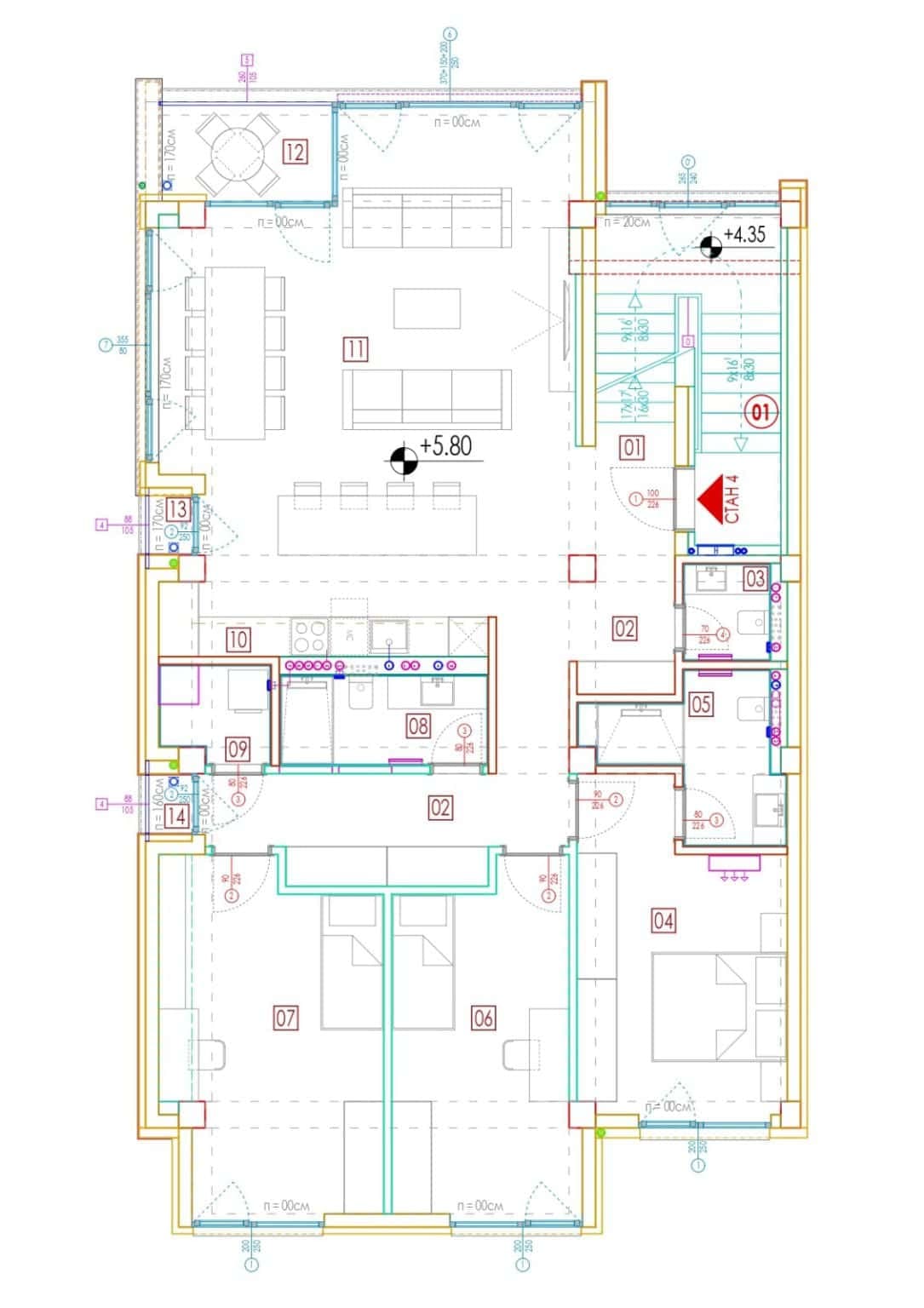 Exclusive apartment with rooftop terrace - For Sale - Karposh - Image 2
