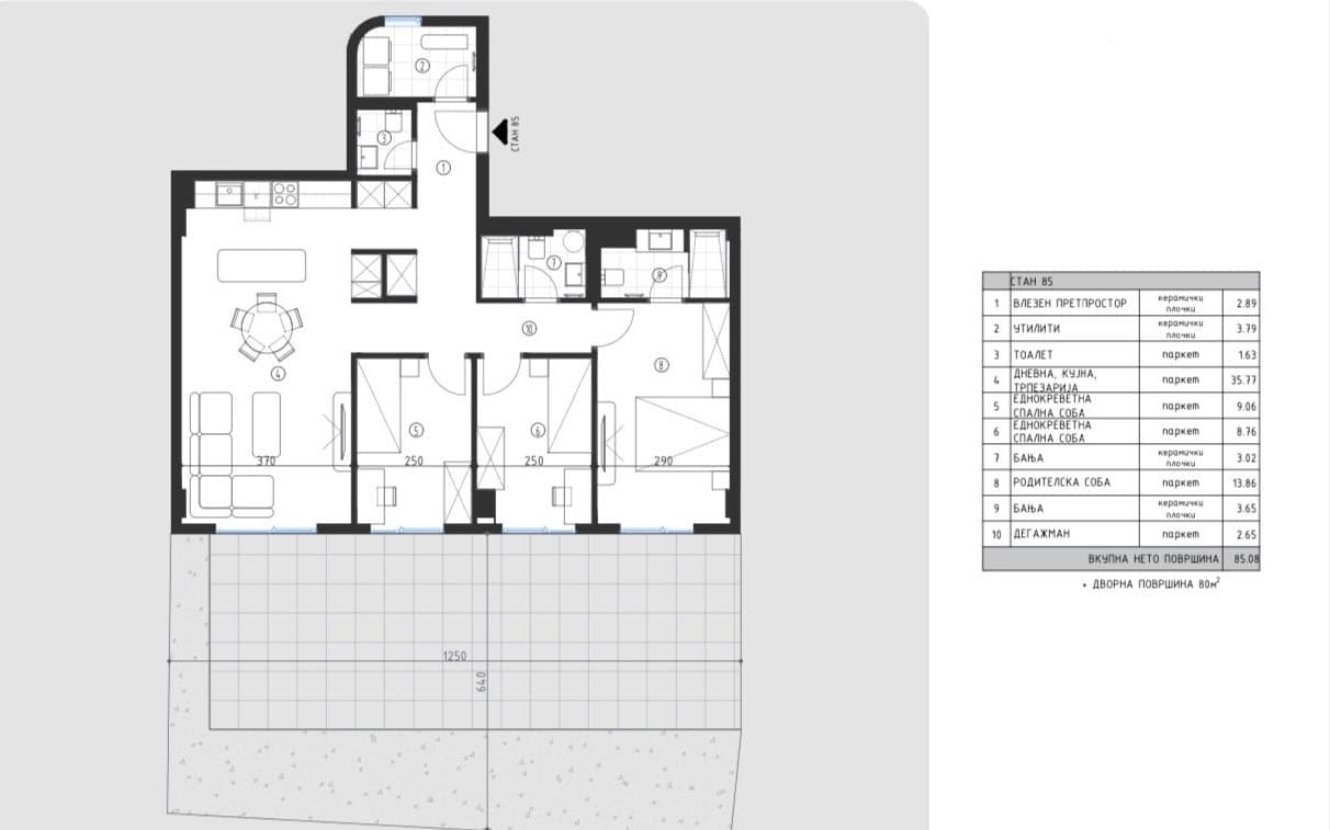 Business space 85m2 in Taftalidze - For Sale - Karposh - Image 2