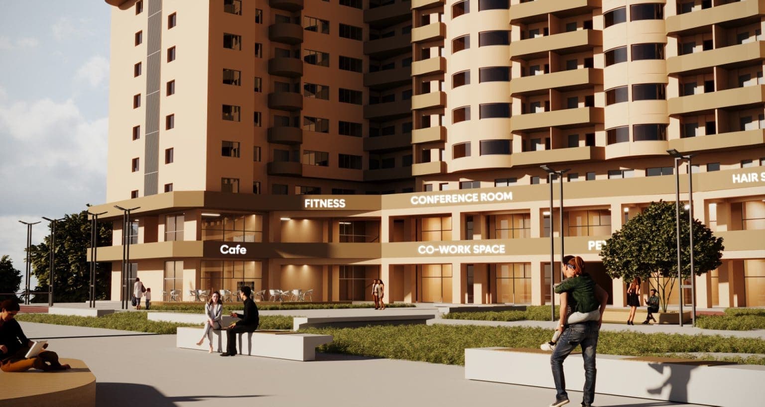 Business premises in the new complex COSMOPOLITAN - For Sale - Aerodrom - Image 1