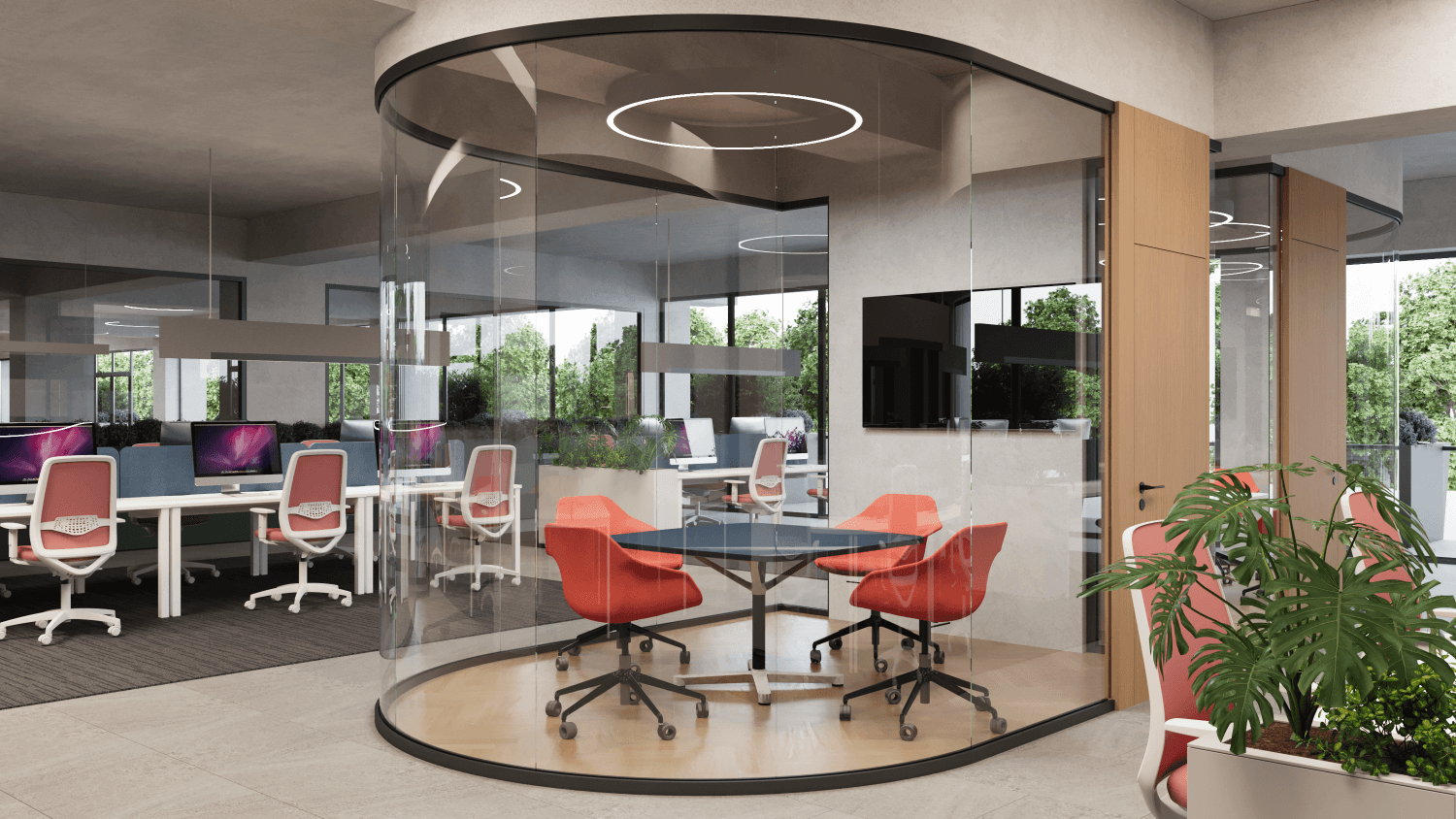 Premium office space 3000m2 in Porta Superium - For Rent - Aerodrom - Image 1