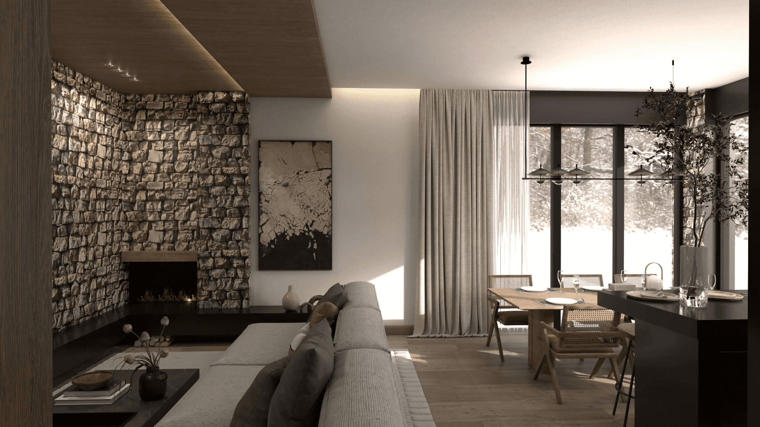 Апартман 62м2 со двор 40м2 во нов комплекс во Маврово - За Продажба - Маврово - Слика 4