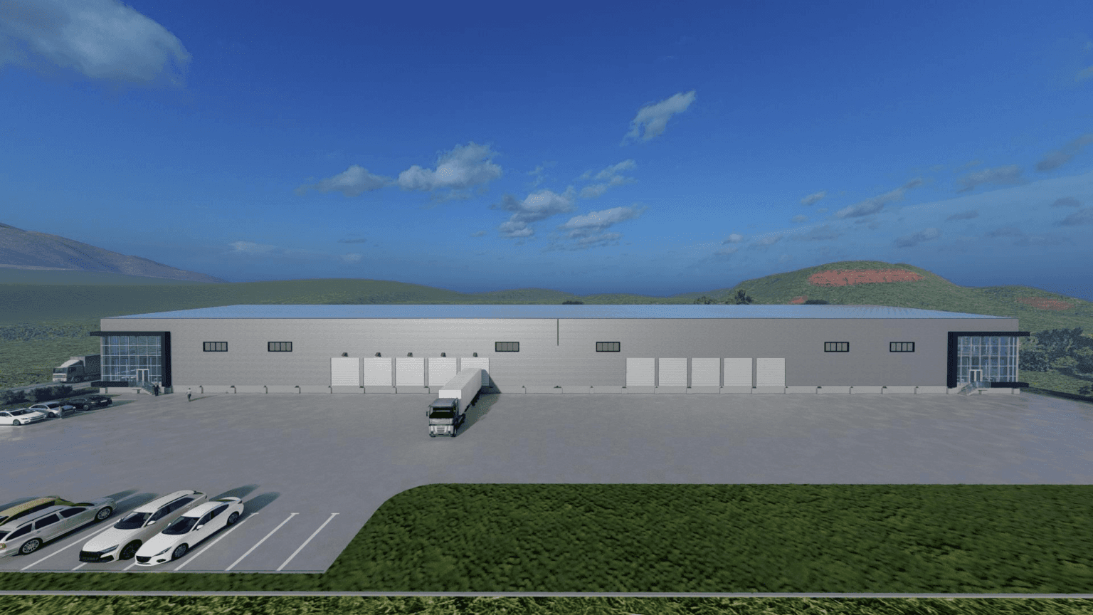 New warehouse and office space with plot area 12264m2 - 3