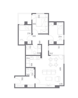 New apartment 76m2 in Kisela Voda - 3