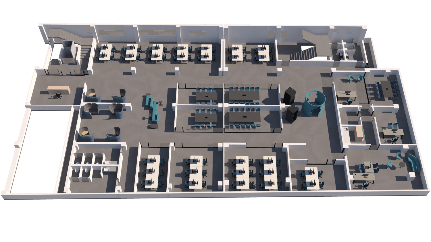 Деловна зграда 1000м2 на одлична локација - За Изнајмување - Карпош - Слика 24