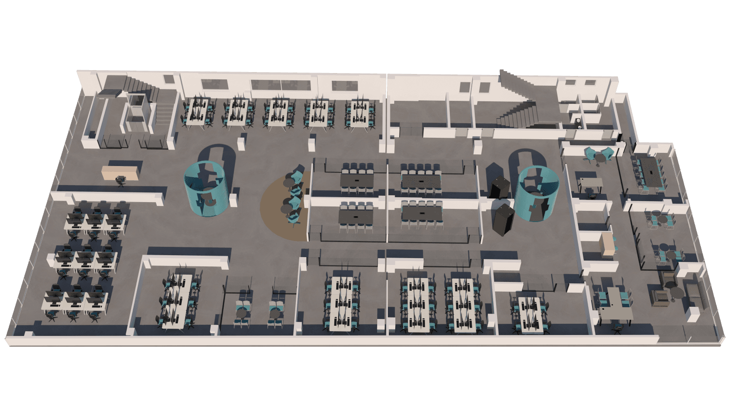 Деловна зграда 1000м2 на одлична локација - За Изнајмување - Карпош - Слика 26