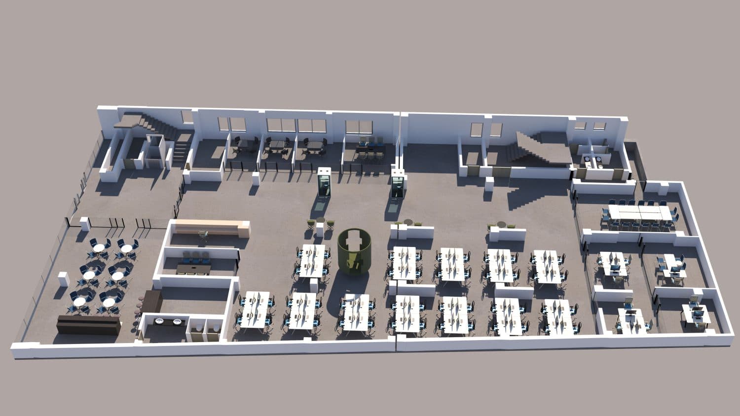 Деловна зграда 1000м2 на одлична локација - За Изнајмување - Карпош - Слика 22