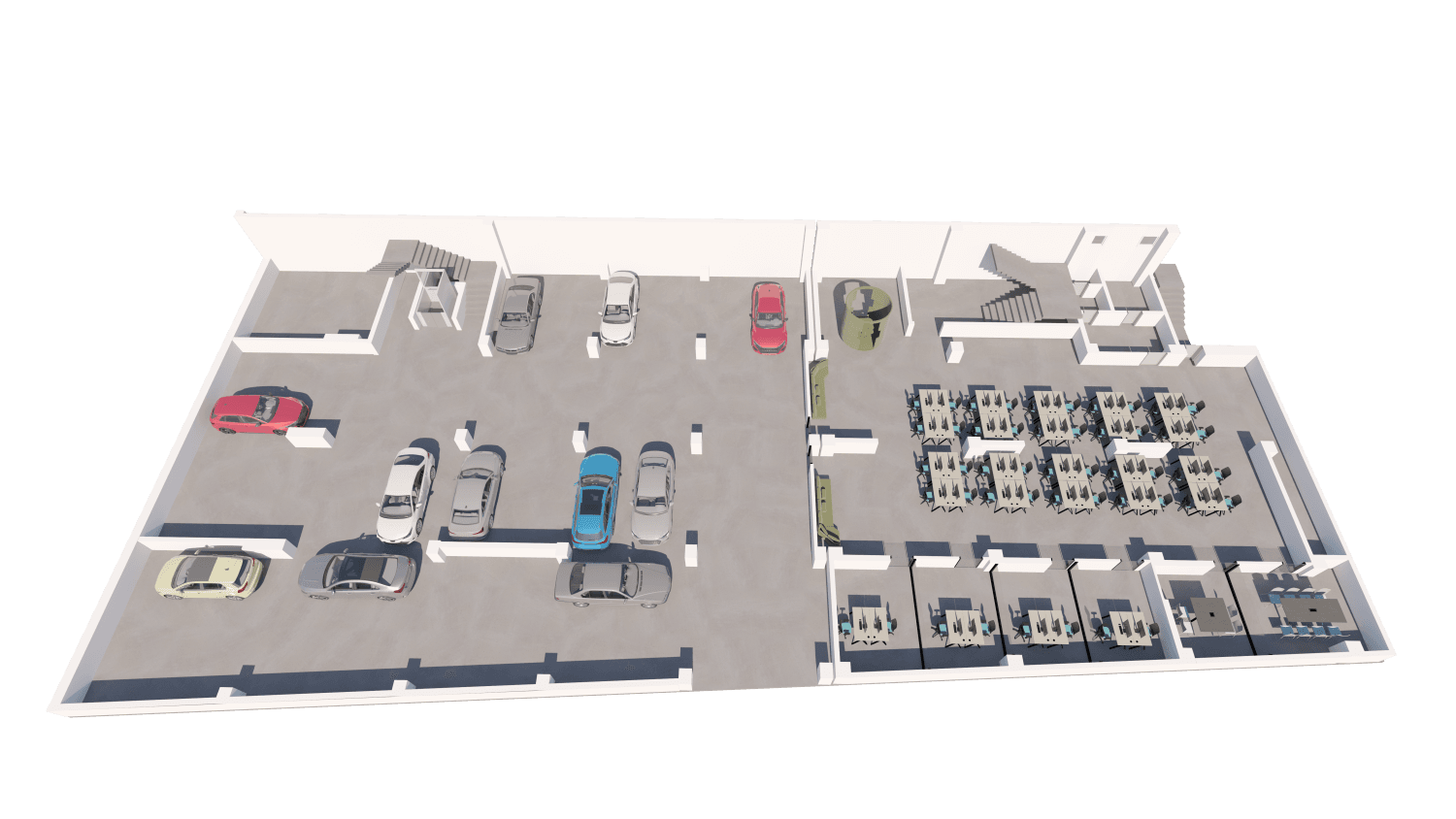 Деловна зграда 1000м2 на одлична локација - За Изнајмување - Карпош - Слика 20