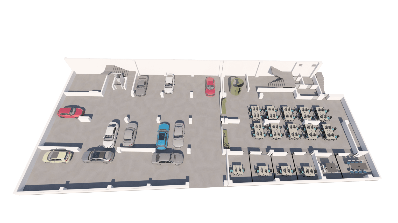 Business building 1000m2 on great location - For Rent - Karposh - Image 20
