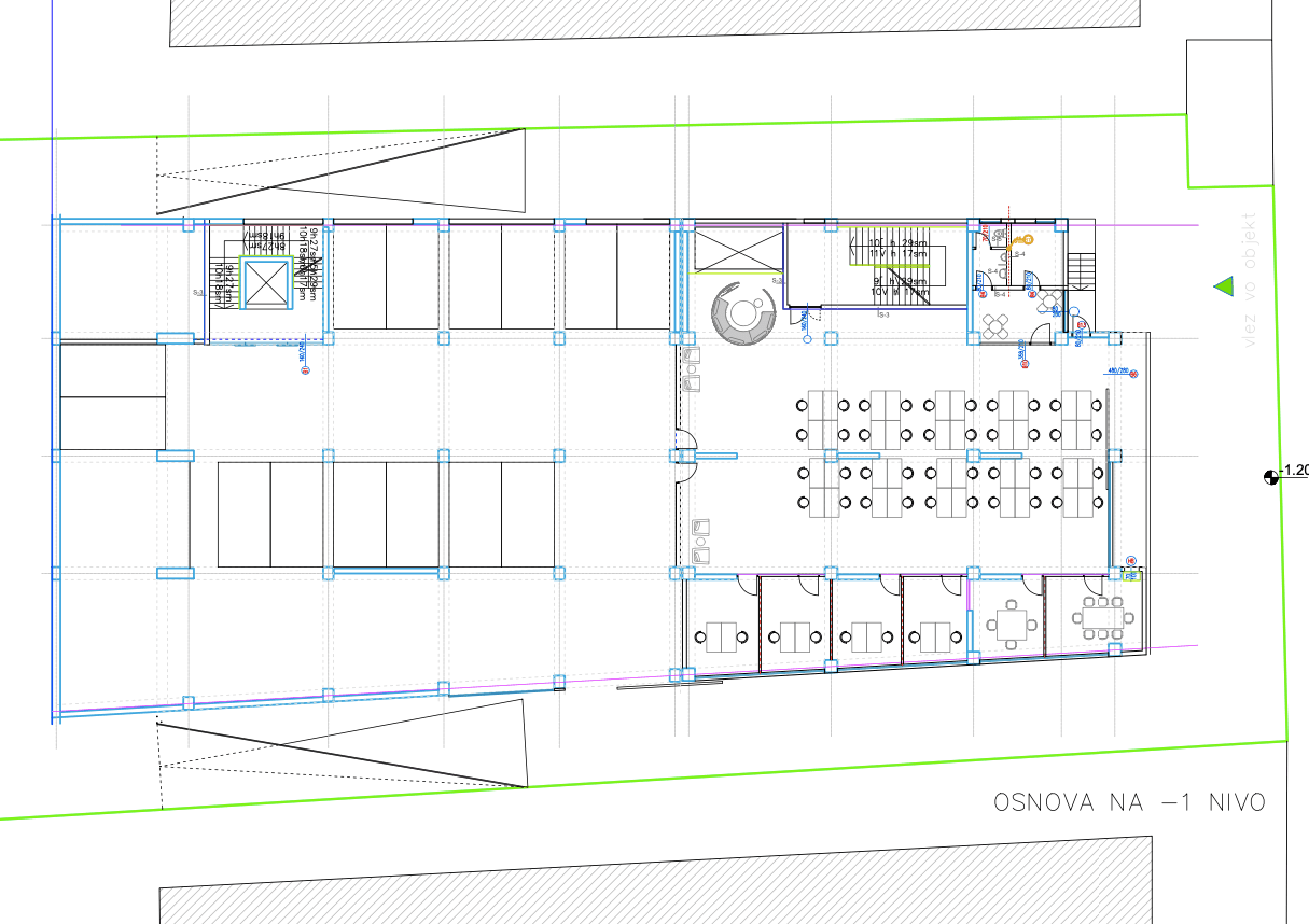 Деловна зграда 1000м2 на одлична локација - За Изнајмување - Карпош - Слика 21