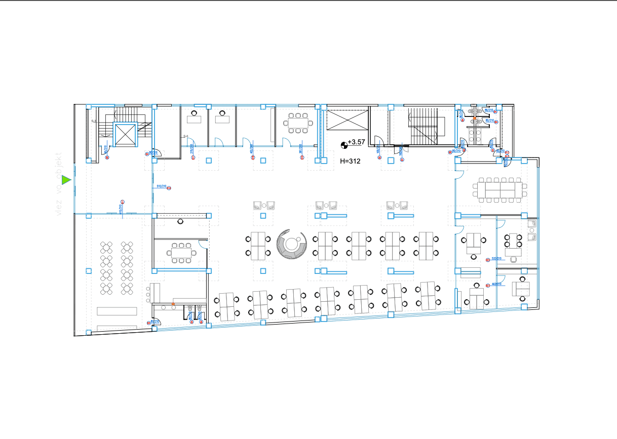 Деловна зграда 1000м2 на одлична локација - За Изнајмување - Карпош - Слика 23