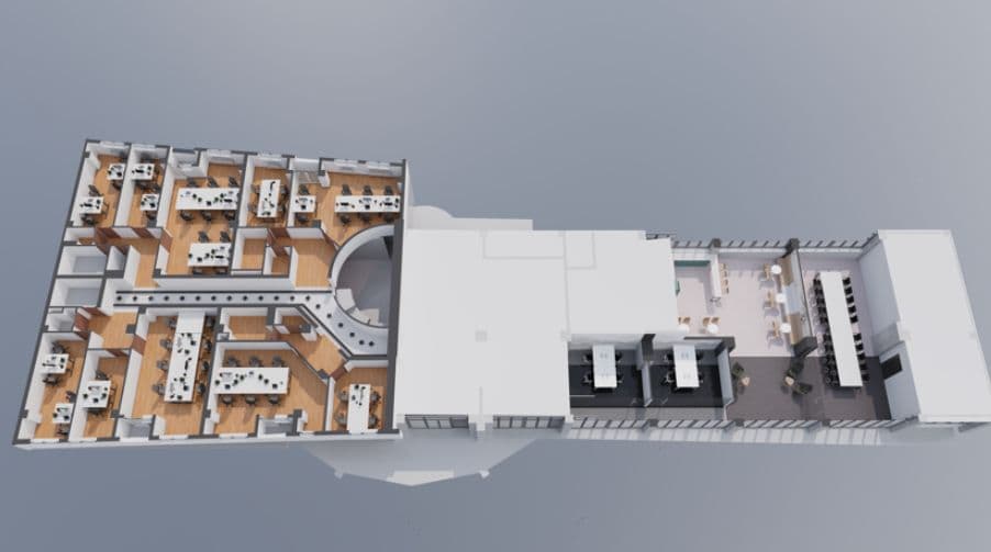 Open-Plan 340m2 Office Space in TCC Grand Plaza - For Sale - Karposh - Image 3