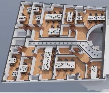 Open-Plan 340m2 Office Space in TCC Grand Plaza - For Sale - Karposh - Image 4