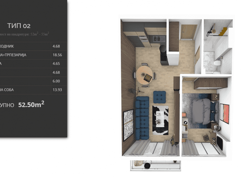 Станови во Автокоманда со различни квадратури - За Продажба - Скопје - Слика 7