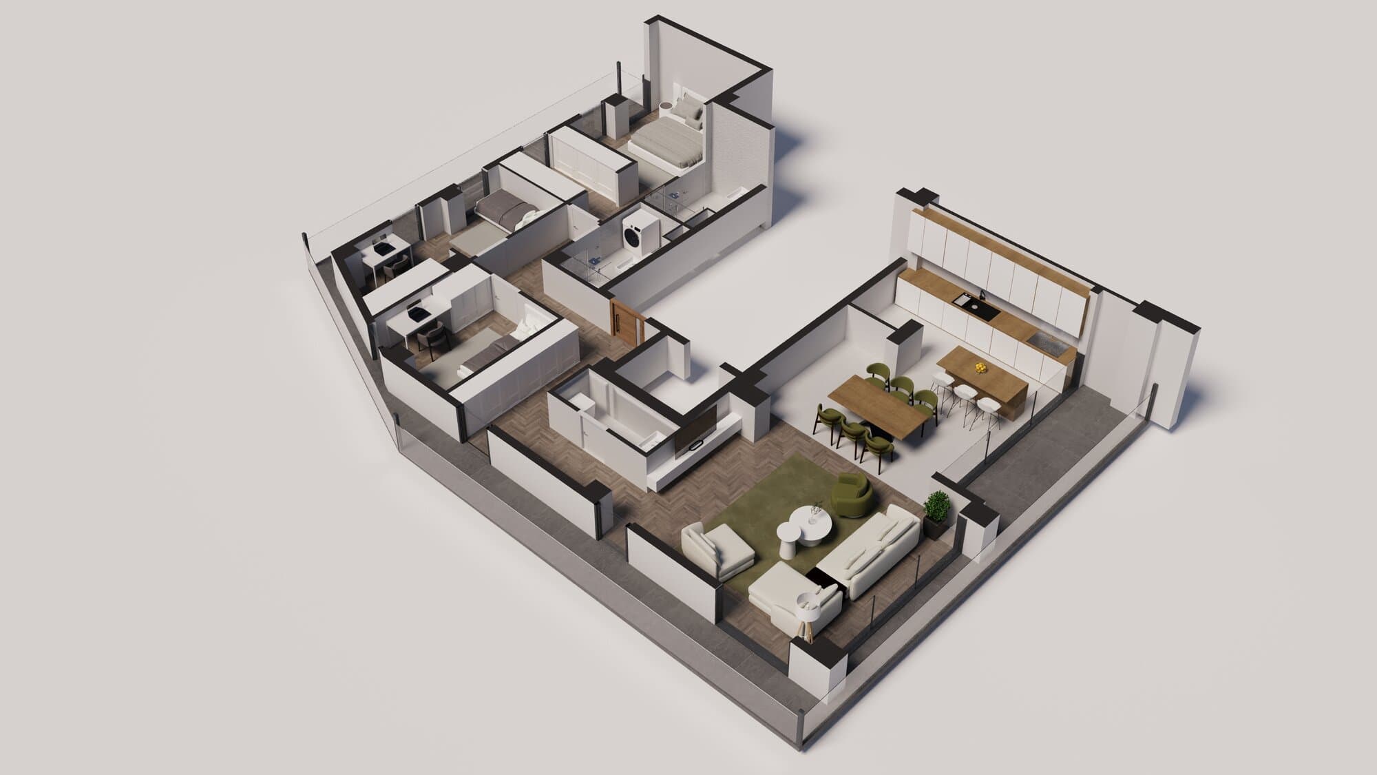 Spacious 167m2 apartment in Center - For Sale - Centar - Image 4