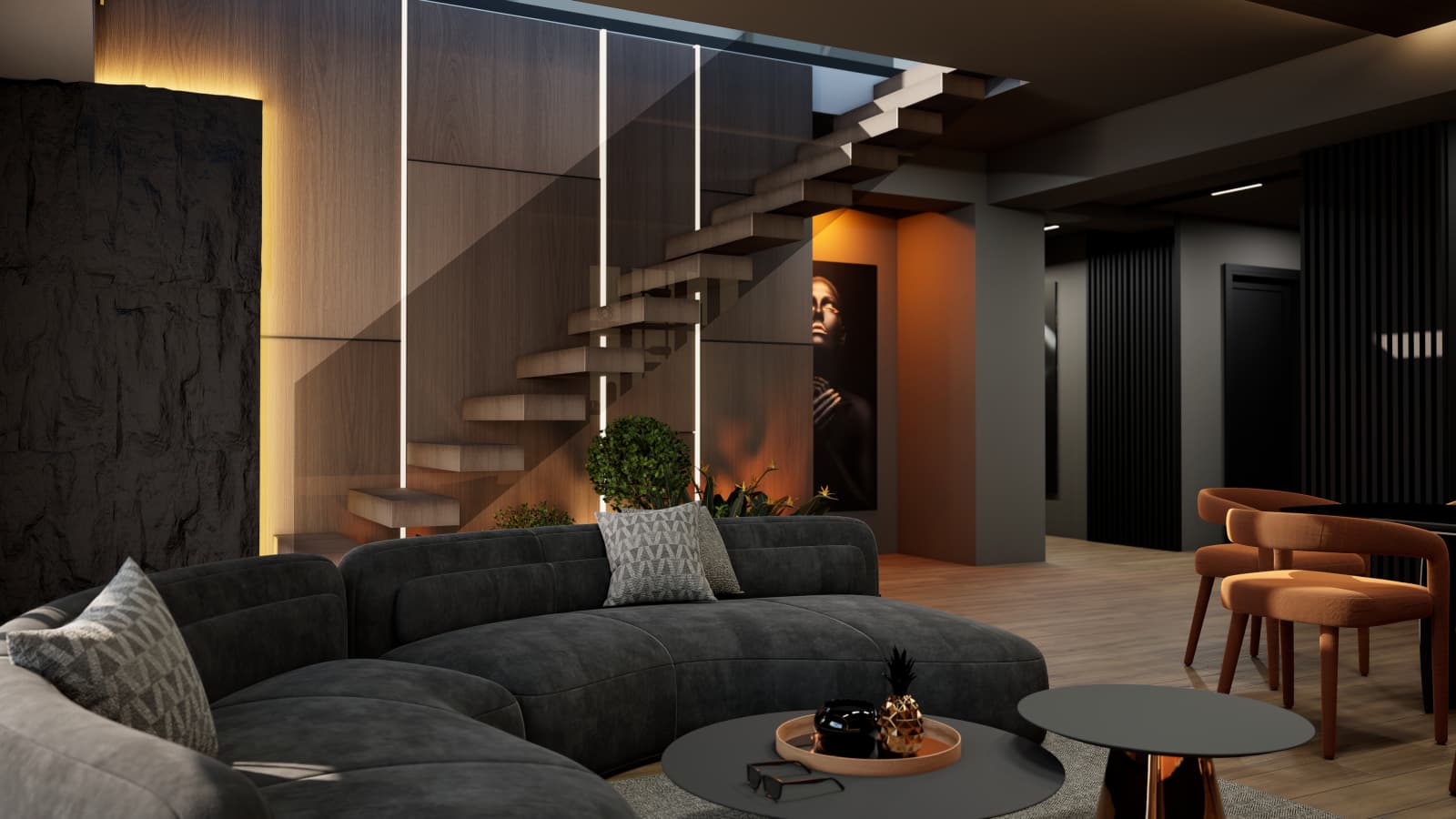 Exclusive 121m2 penthouse located in Debar Maalo - For Rent - Centar - Image 6