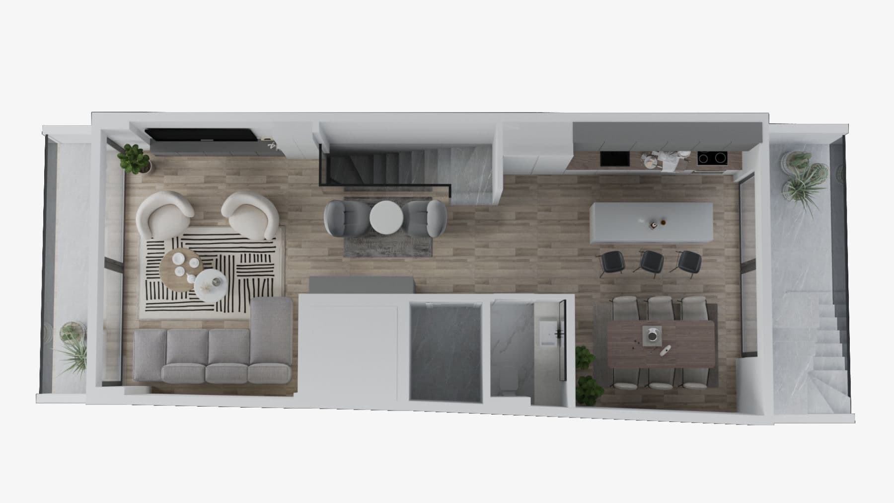 Нов дуплекс стан 118м2 со rooftop во Центар - За Продажба - Центар - Слика 8