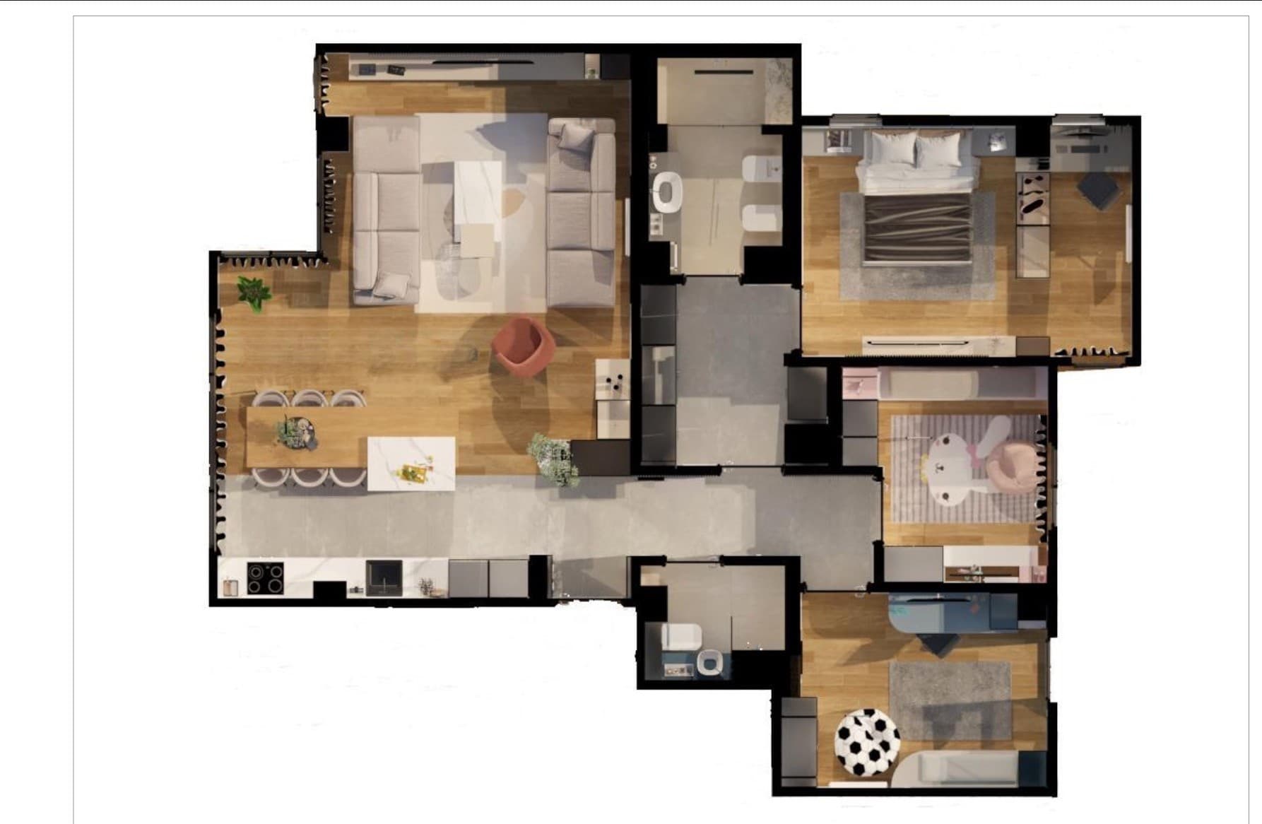 Стилски стан 111м2 во Тафталиџе - За Изнајмување - Карпош - Слика 18