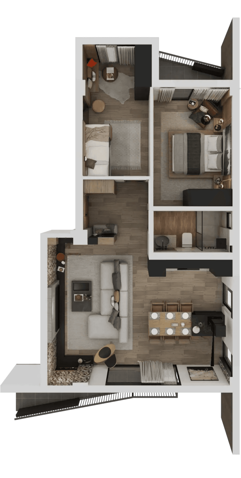 Станови 72м2 во модерен комплекс Sunny Valley во Маврово - За Продажба - Маврово - Слика 8