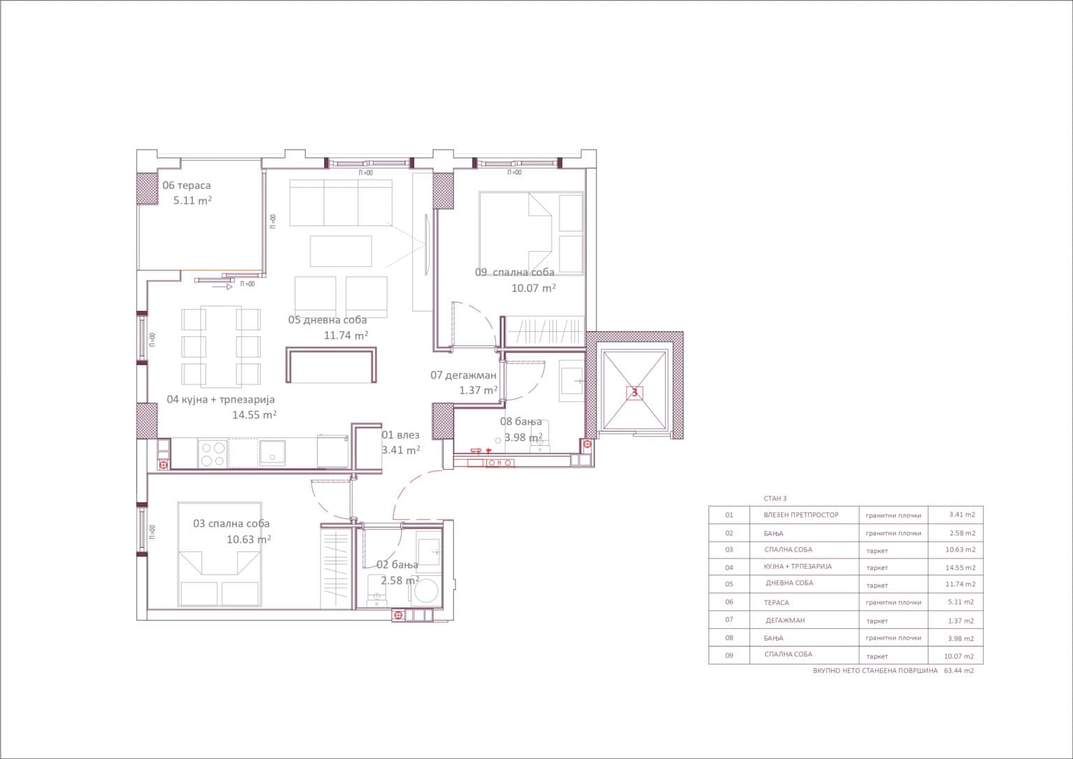 Modern apartments in residential building - For Sale - Centar - Image 6