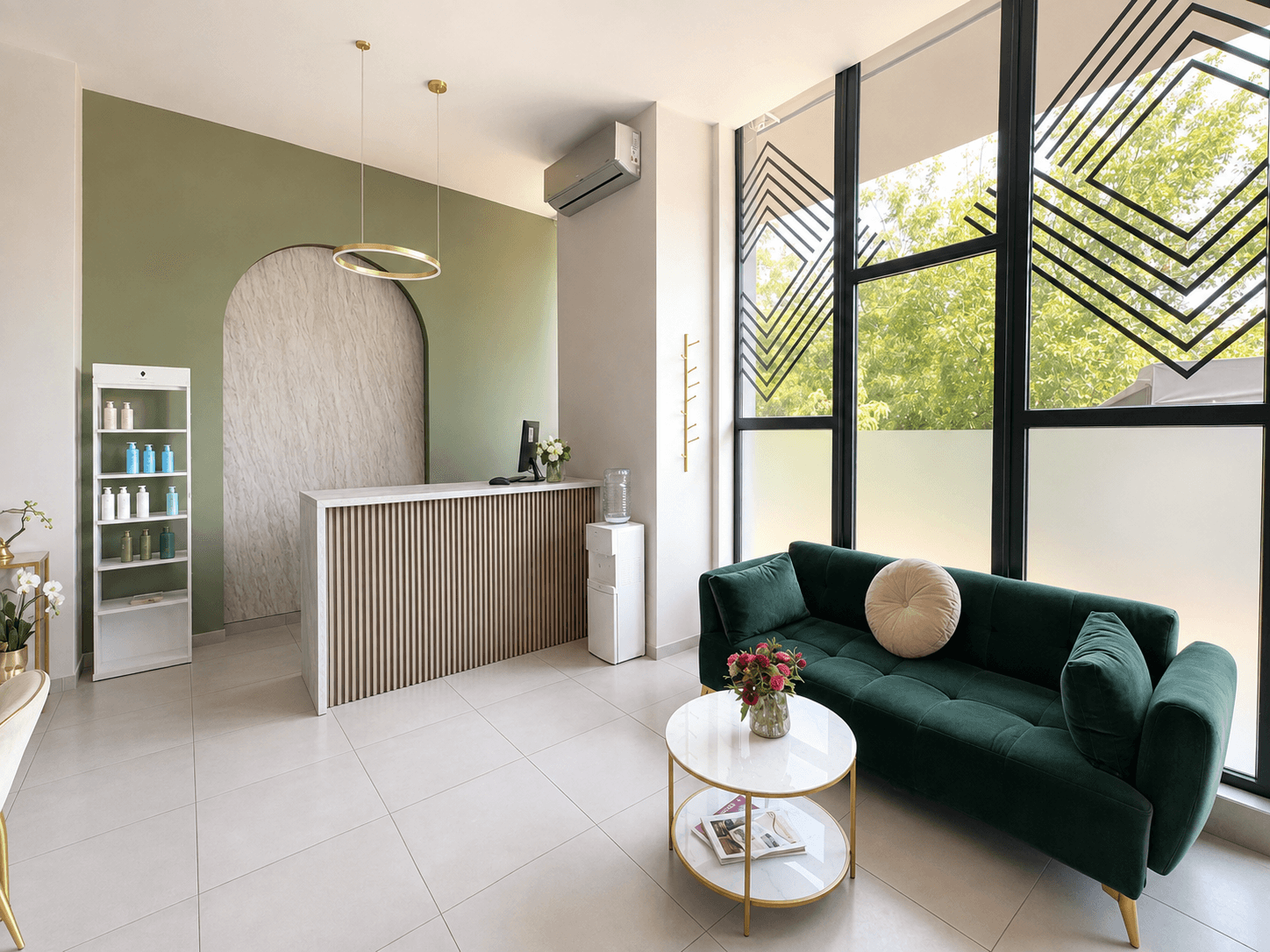 Fully Equipped Beauty Salon for Rent 90 m² in Karpos - For Rent - Karposh