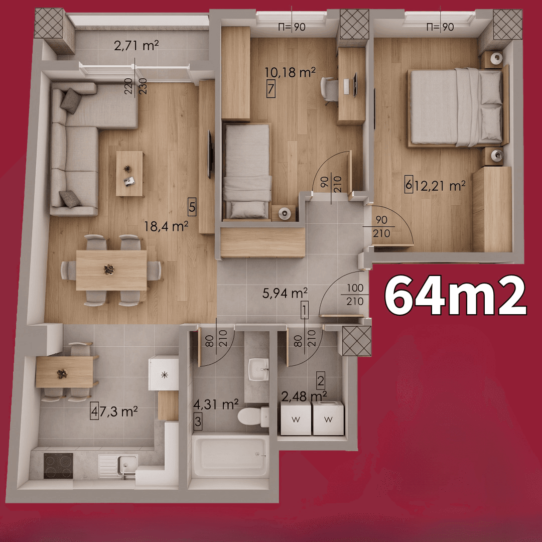 New apartments in Kisela Voda - For Sale - Skopje - Image 4
